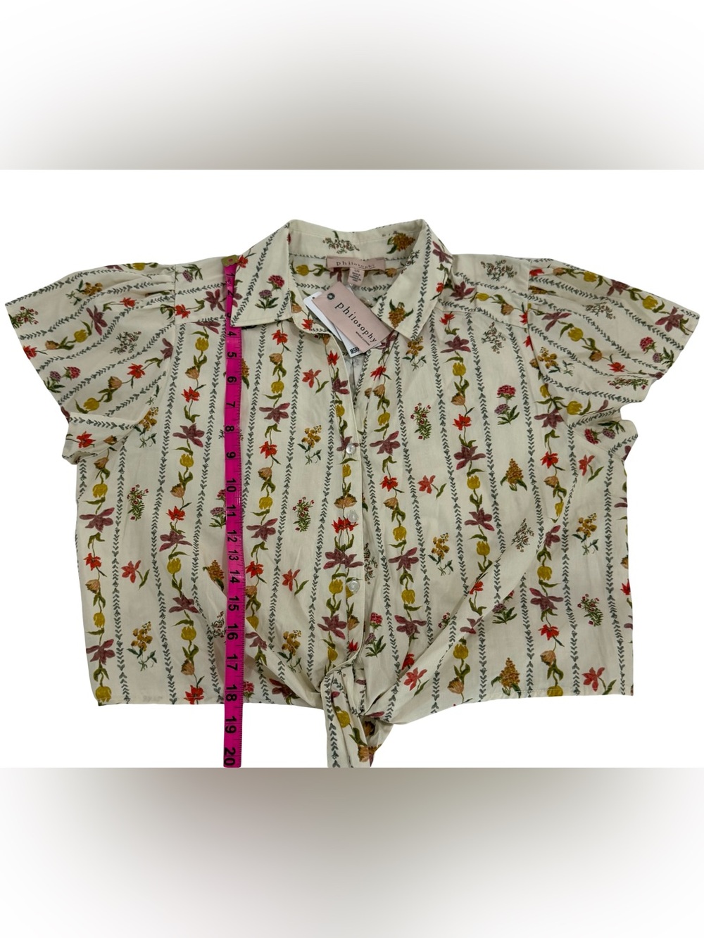 NWT Philosophy Republic Clothing Floral Cotton 2-Piece Skirt Top Set Size Large - Picture 9 of 16